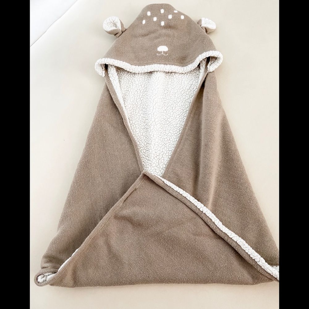 Pottery Barn Hooded Forest Friend Blanket - Picture 2 of 2